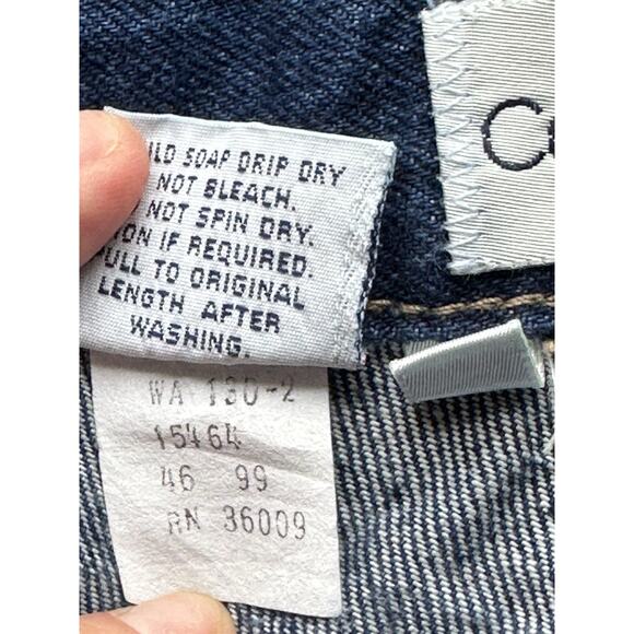 Calvin Klein Size 30x30 Vintage 14 Mod 10 80s Blue Jeans Straight Leg High Rise - Picture 4 of 11